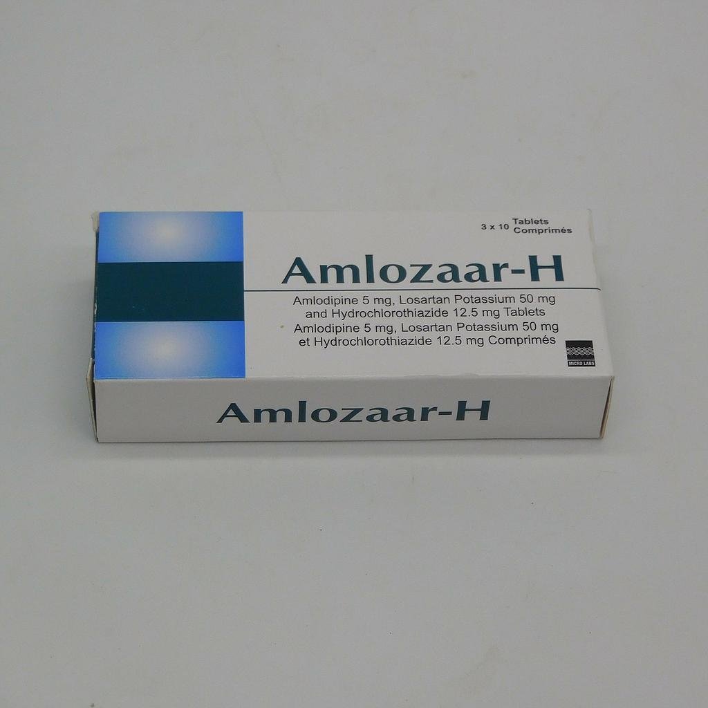 Amlozaar-H (Amlodipine, Losartan Potassium, and Hydrochlorothiazide Tablets)