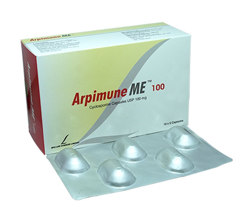 Arpimune ME 100 Cyclosporine Capsules USP 100 mg
