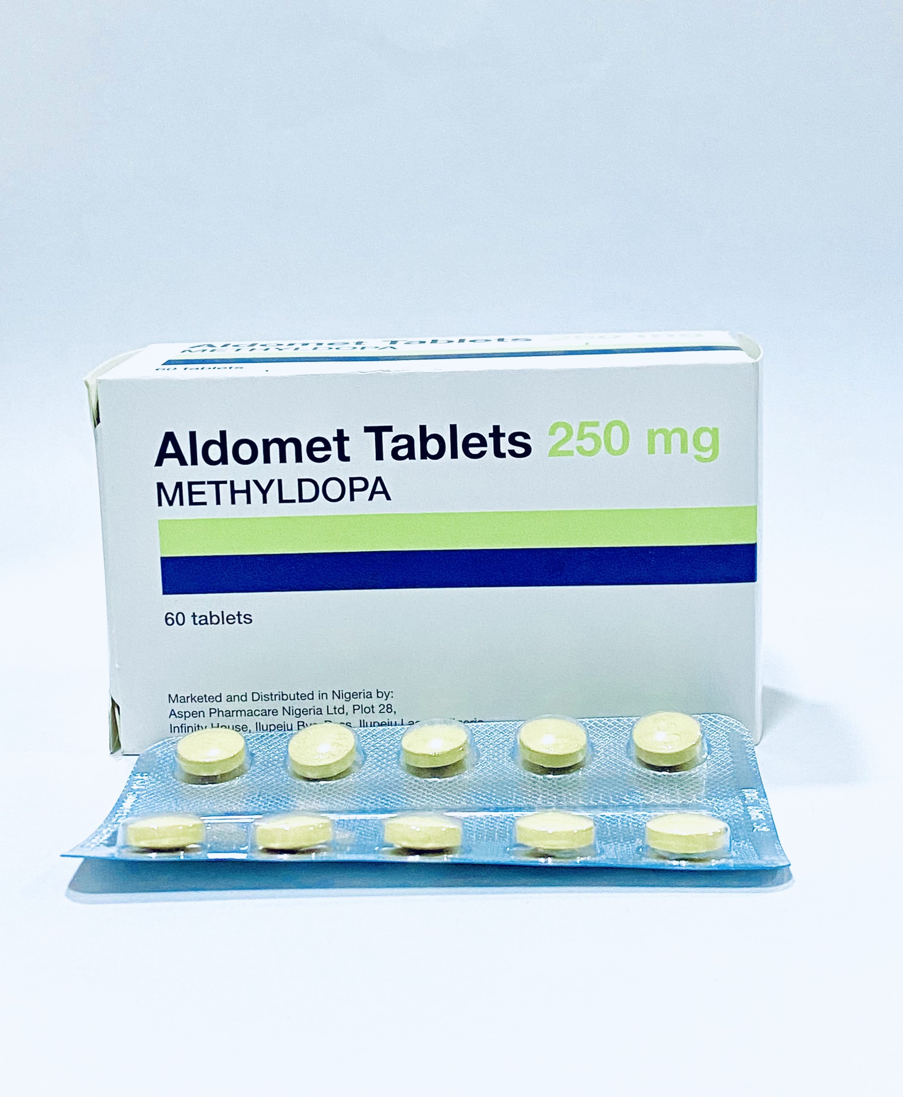 Aldomet (Methyldopa 250 mg Tablets)